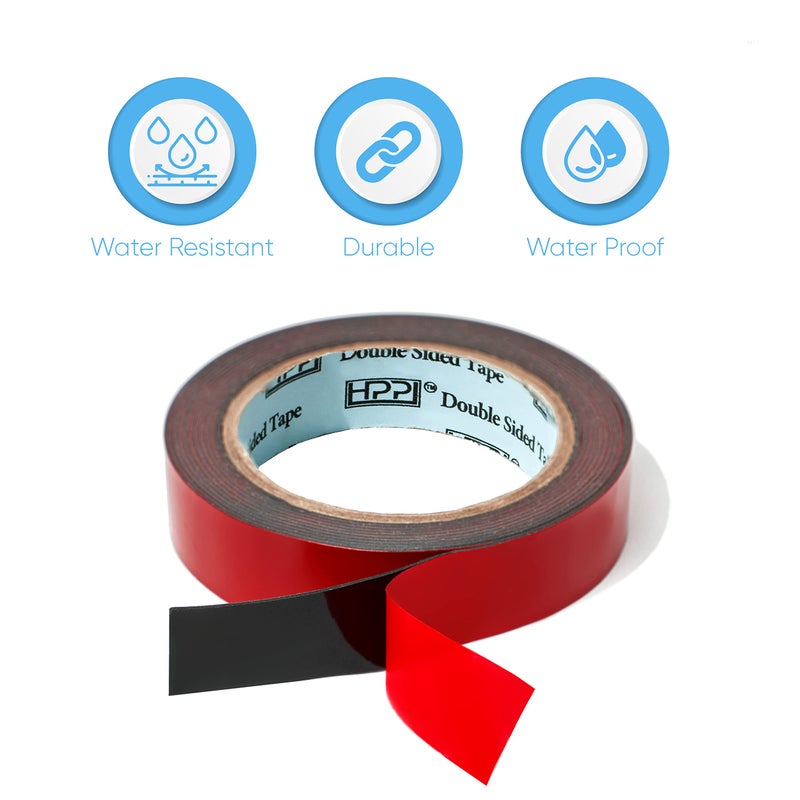 HPP Double Sided Tape, Heavy Duty Tape, Strong and Permanent for Outdoor and Indoor (1in x 9ft) - Image 5